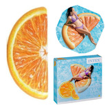 Bóia Inflável Para Piscina Fatia Laranja Intex
