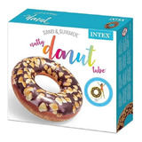 Bóia Inflável Piscina Donut Chocolate Intex