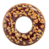Bóia Inflável Redonda Donut Chocolate Piscina