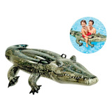 Boia Jacaré Gigante Inflável Infantil Crocodilo 168x86cm