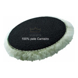 Boina 100% Pele De Carneiro 5 Polegadas Com Velcro 01 Unids