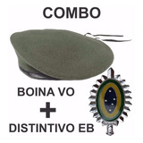 Boina Francesa Verde Oliva + Distintivo