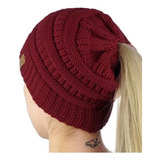 Boina Gorro Touca Feminina C/ Furo P/ Rabo D Cavalo A Retira