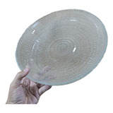 Bojo Vidro Fruteira Centro Mesa Antigo Anos 80 32x6cm 1.2kg