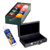 Bola Aramith Premier 8 Bolas 54mm Com Maleta E Limpador 