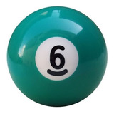 Bola Avulsa Numero 6 Numerada Bilhar Sinuca Snooker 54 Mm