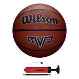 Bola Basquete Wilson Mvp Oficial Feminina Tamanho 6 + Bomba