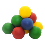 Bola Borracha Frescobol Taco Bets Fisioterapia Kit C/10
