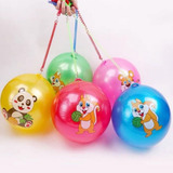 Bola Borracha Poing Poing Com Cordao Mola 23cm Brinquedo