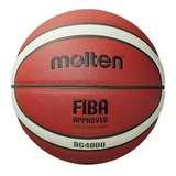 Bola De Basquete Oficial Nº 6 De Couro Sintético Molten B6g4000