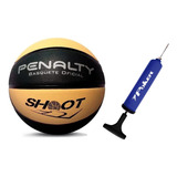 Bola De Basquete Penalty Shoot Oficial + Bomba De Ar Poker