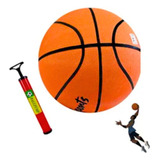 Bola De Basquete Profissional Nº7 + Bomba De Ar Enche Tudo