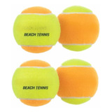 Bola De Beach Tennis Kit 4 Bolinhas Profissional Certificado