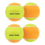 Bola De Beach Tennis Kit 4 Bolinhas Profissional Certificado