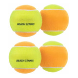 Bola De Beach Tennis Kit 4 Bolinhas Profissional Promoção