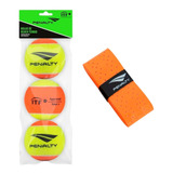 Bola De Beach Tennis Penalty Kit Com 3 Und Bolinha Praia Pro