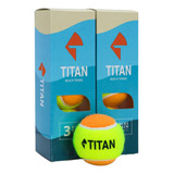 Bola De Beach Tennis Titan Laranja Pack C/ 06 Bolas Original