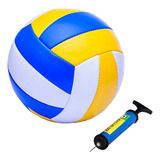 Bola De Futebol De Campo De Couro Bola Volei + Bomba De Ar
