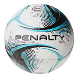Bola De Futsal Rx 500 Xxi Branca Com Azul E Preto Penalty Co
