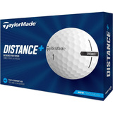 Bola De Golfe Taylormade Distance+ - Branco - Cx C/ 12 Bolas
