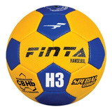 Bola De Handball Handebol H3l Maculino Costurada Finta Cor Amarelo/azul
