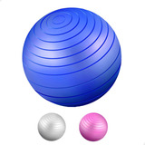 Bola De Pilates Suíça 65 Cm Fisioterapia Yoga Academia Cor Azul