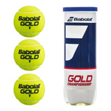 Bola De Tênis Babolat Gold Championship Tubo 3 Bolinhas Itf
