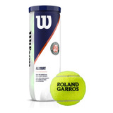 Bola De Tênis Roland Garros All Court Tubo C/ 3 Bolas Wilson