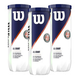 Bola De Tênis Roland Garros All Court Wilson Pack C/ 9 Bolas