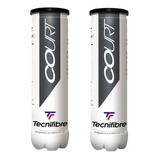 Bola De Tênis Tecnifibre Court Tubo C/4 - Pack Com 2 Tubos