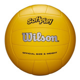 Bola De Vôlei Wilson Soft Play - Maciez & Toque Aveludado Cor Amarelo