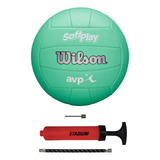 Bola De Vôlei Wilson Soft Play Avp + Bomba De Ar