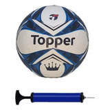 Bola Futebol Campo Topper Slick + Bomba De Ar