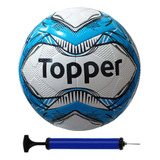 Bola Futsal Topper Slick + Bomba De Ar - Azul