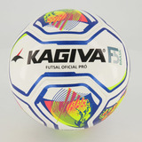 Bola Kagiva F5 Brasil Pro Futsal Branca E Amarela