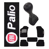 Bola Manopla De Câmbio Coifa Base Tapete Bordado Fiat Palio
