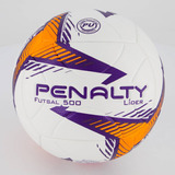 Bola Penalty Líder Xxiv Futsal Branca E Laranja