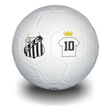 Bola Santos Fc Campo Oficial Licenciada Branca Rei Pele Nf
