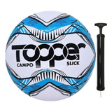 Bola Society Slick Topper Oficial + Bomba De Ar - Preta