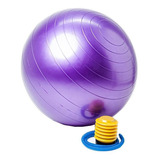 Bola Suíça Anti Explosão Para Pilates Com Bomba De Ar 65cm