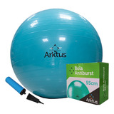 Bola Suiça Pilates Arktus 55 Cm C/ Bomba De Ar Anti-burst Cor Verde