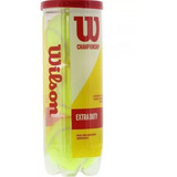 Bola Tênis Wilson Championship Extra Duty Tubo Com 3 Bolas 