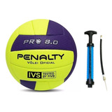 Bola Vôlei Oficial 8.0 Pro Penalty Nota Fiscal + Bomba De Ar