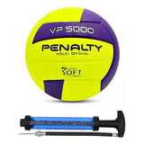 Bola Vôlei Oficial Vp 5000x + Bomba De Ar Penalty Original