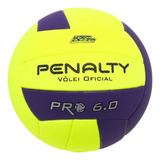 Bola Vôlei Penalty 6.0 Pro X Unissex - Amarela/roxa Penalty