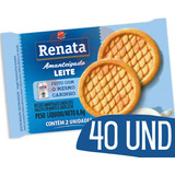 Bolacha Biscoito Amanteigado Leite Em Sache Renata - 40 Und
