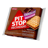 Bolacha Pit Stop Recheio De Chocolate 124g 4pct Individuiais