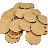 Bolacha Porta Copo Mdf Cru 8cm X 8cm 100 Peças