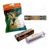 Bolador Enrolador De Cigarro 110mm + Filtro Long Slim Seda