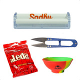 Bolador Grande Filtro Aleda Cuia Silicone Tesoura Enrrolar